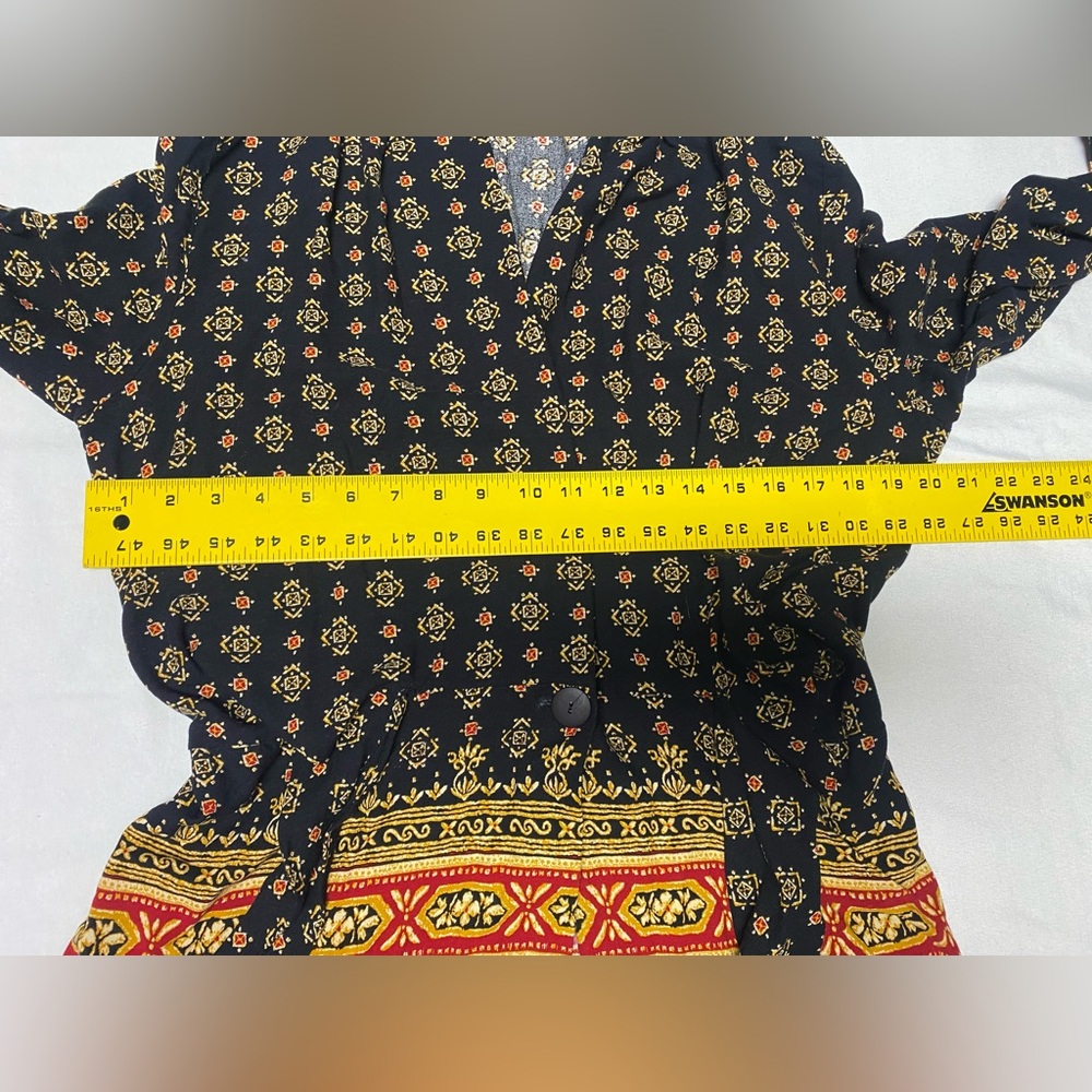 Solitaire Black And Gold Patterned One Button Tie… - image 5